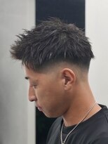 アストロ(ASTRO)&nbsp;束感ショートスパイク×スキンフェード刈り上げショート