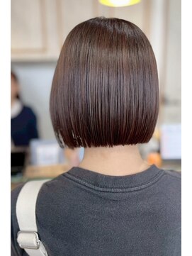 ネオリーブ クーロ(Neolive curro) タッセルボブ×髪質改善カラー[縮毛矯正/酸性ストレート】