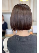 ネオリーブ クーロ(Neolive curro) タッセルボブ×髪質改善カラー[縮毛矯正/酸性ストレート】