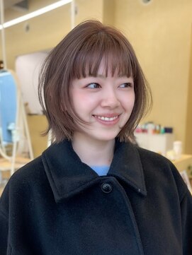 スニュウ(snuw) 似合わせカットボブ小顔カットブリーチ髪質改善