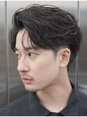 名古屋栄フェザーパーマフェザーショート韓国ヘアセンターパート