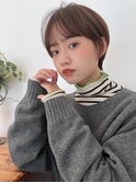 暗髪/ダークブラウン/栗色/縮毛矯正/かわいい