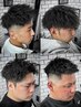 メンズカット+ツイストorピンパーマ　￥13000