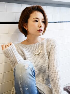 アース 浦安店(HAIR&MAKE EARTH) アンニュイショートボブ☆【EARTH 浦安】