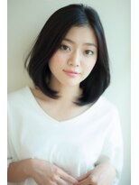 アフロート ディル(AFLOAT D'L)&nbsp;AFLOAT《矢田菜津紀》表参道　大人かわいい黒髪セミディ