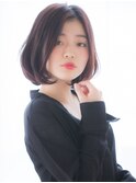 【aRietta/銀座】大人かわいいセンターパートハニーヘアボブ .