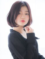 【aRietta/銀座】大人かわいいセンターパートハニーヘアボブ .