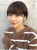 【mee.】 マニッシュ ネイビーブルー 耳かけショート