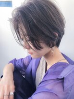 アコロン(acoron)&nbsp;小顔_夏耳かけ_毛先パーマ_イメチェン_フォギーベージュ