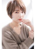 ベージュカラー ショート