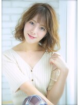 ロンドジェネルーズ 柏(Lond generous)&nbsp;【斉藤 航人】アッシュブラウン×面長カバー×毛先パーマのボブ