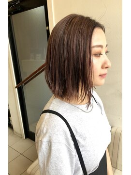 ペネロープ(Penelope) ［新宿］前下がりボブ/ピンクヴァイオレット　担当　夕島