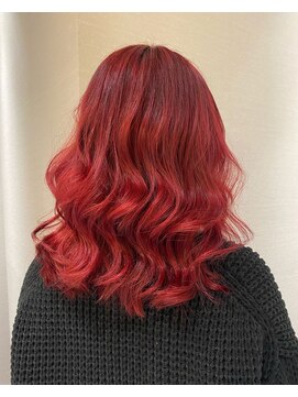 ヘアーサロン TLP 艶赤髪