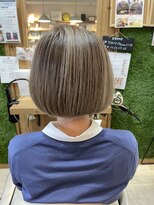 マーブル ヘアー(marble hair) 白髪ぼかしハイライトボブ◎20代30代40代50代60代