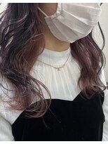 アジールヘア 所沢プロペ通り店(agir hair)&nbsp;ピンク系インナーカラー