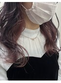 ピンク系インナーカラー