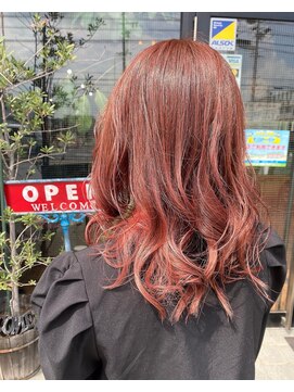 ロイズ ヘアデザイン アンド スパ(LOES) ローズピンク&インナーピンク