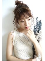 【e's中目黒美容室】ゆるっとラフさが可愛いお団子アレンジ