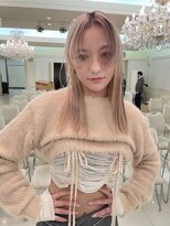 ペレ 渋谷(PELE)&nbsp;前髪/マチルダボブ/ピンクベージュ/インナーグレージュ/渋谷