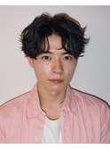 レイヤーセンターパート/波巻き/マッシュパーマ/ウルフ/名古屋17