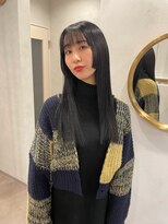 リタ(Lita.)&nbsp;姫カット　黒髪ロング　ぱっつん　フロントバング