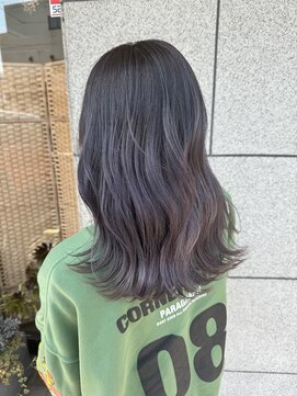 ナブラ(NABLA) グレージュピンクセミロング『NABLA』『倉敷美容室』安田