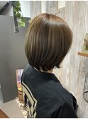 髪質改善オリーブベージュショート