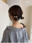 ツインお団子アレンジ☆松下晴奈