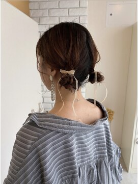 イロドリ(irodori.) ツインお団子アレンジ☆松下晴奈
