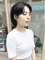 ナウアズ(now as.)&nbsp;ニュアンスパーマ×耳かけボブ【シン】