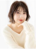 立体感フレンチカジュアル裾カラーこなれボブi小山20代30代