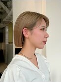 ダブルカラーブリーチインナーカラー顔周りレイヤー