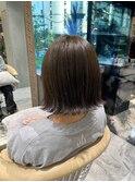 ブリーチなし！大人可愛いオリーブベージュ