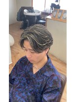 ハニー(HONEY)&nbsp;フェザーパーマ/メンズハイライト/岡崎メンズパーマ