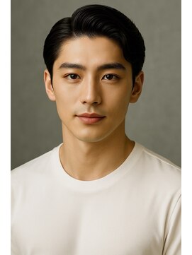 にもう ブルーカラー　波打ちパーマ　韓流ヘアSM45