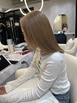 髪屋 紬 ミルクティーベージュ/ベージュ/グレージュ/グレーベージュ/韓国