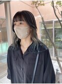 イヤリングカラー×ブルー