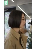 切りっぱなしボブ/ボブ/オリーブ