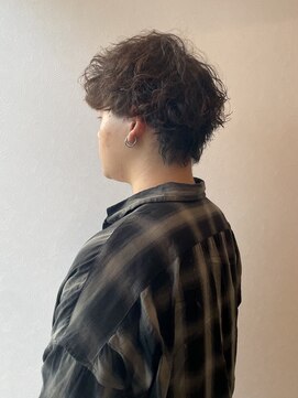 ラフ バイ マグ 南松本(R.A.F. by Mag) 松本シャドウパーマメンズ波巻きパーマ韓国センターパートウルフ