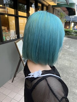 フランク 伊丹店(i's FRUNC) 【ブリーチ 髪質改善】ターコイズ