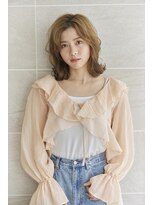 アトラ ハッピーヘアライフ 昭和町店(attra happyhairlife)&nbsp;ミディアムパーマ/コテ巻風パーマ/くせ毛風パーマ/大人ボブ