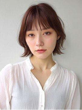 アンドレイ 表参道(andrey) 着物ヘア/ダークアッシュ/ミディアムレイヤーカット/表参道