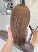 髪質改善　ベージュカラー