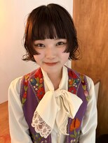 束&nbsp;パーマ×ショートウルフ