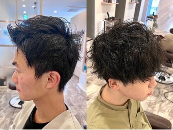 RICHAIR.NEU ブリーチ縮毛矯正/ハイトーン/ダブルカラー/髪質改善【4/20 OPEN(予定)】の写真/メンズカットもお任せ!丁寧なカウンセリングと高い技術で、ONもOFFもキマるスタイルを実現します◎