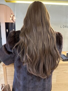 ローレン(LOREN) 透明感髪質改善ベージュダブルカラーミルクティーグレージュ