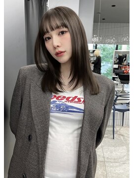 ペレ 栄 アネックス(PELE栄ANNEX) ピンクベージュ/アンブレラカラー/クールショート/前髪/栄