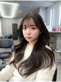 ハッシュカット/韓国レイヤー/ミディアムレイヤー/原宿/顔まわり