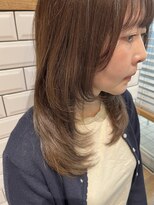 ミルコ 蕨店(milco)&nbsp;○ やわらかオリーブベージュ×顔まわりレイヤー
