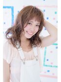【Neolive cino 登戸】ロマンティックカール アッシュベージュ 